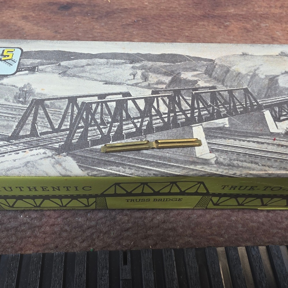 Atlas Warren Truss Bridge HO Scale Black Excellent Prefabricated Kit 83-150 - Picture 6 of 10